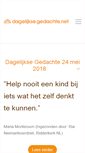 Mobile Screenshot of dagelijksegedachte.net