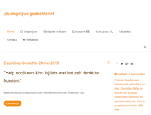 Tablet Screenshot of dagelijksegedachte.net